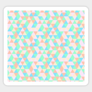 Geometric Triangles With Colorful Seamless Pattern Sticker